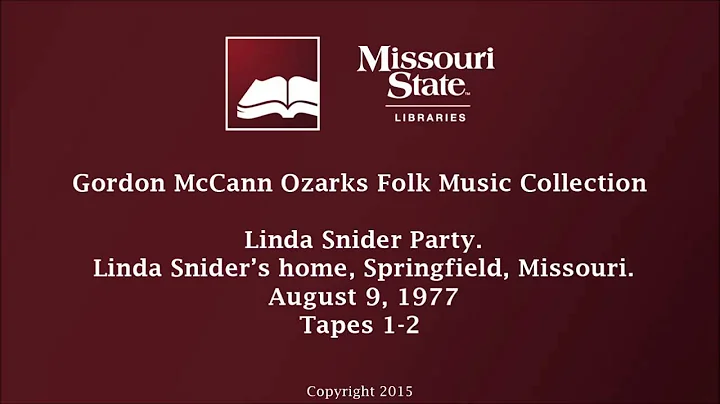 McCann: Linda Snider Party, August 9, 1977