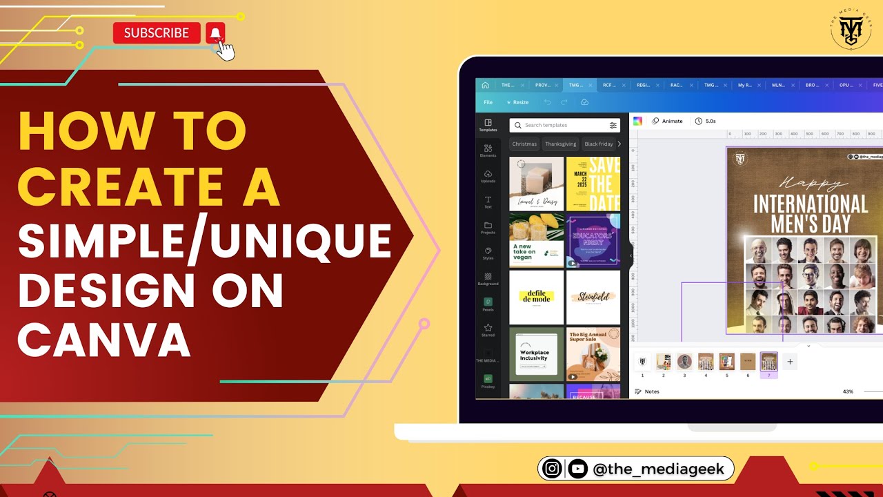 HOW TO CREATE A SIMPLE/UNIQUE DESIGN ON CANVA #canva #canvatutorial # ...
