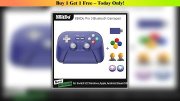 Review 8BitDo Pro 3 Bluetooth Gamepad Wireless Gaming Controller for Switch 1/2, Windows, Apple, wi