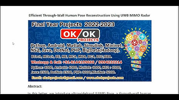 Efficient Through Wall Human Pose Reconstruction Using UWB MIMO Radar