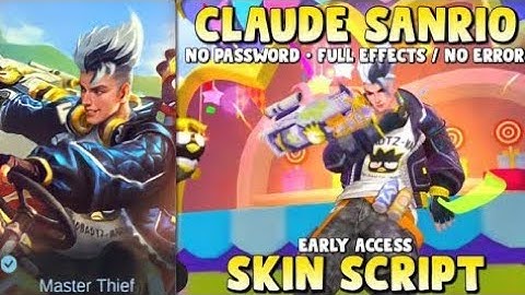 Claude Hello Kitty Sanrio Skin Script | Bad Bro - No Password | Mobile Legends: Bang Bang