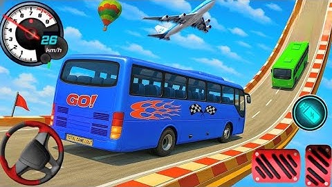 Crazy Bus Mega Ramp Impossible Racing - Bus Stunts Impossible Tracks - Android #Gameplay