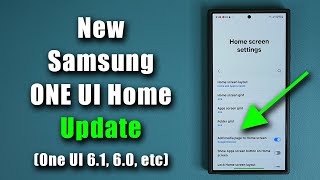 New Samsung One UI Home Update - What's New? (One UI 6.1, 6.0, etc) by sakitech 41,025 views 1 month ago 2 minutes, 55 seconds