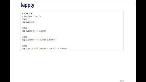 Loop Functions lapply