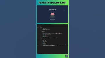 Realistic Hanging Lamp #css #coding #design #webdevelopment #animation #webdev #javascript