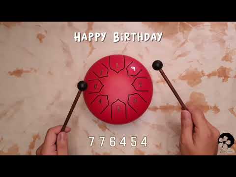 Happy Birthday - Steel Tongue Drum Music: 6-Inch 8-Note