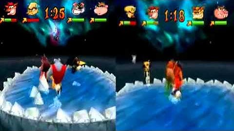 Crash Bash - Race to Beat Papu Papu - CrashBandiSpyro12 Vs. CrazyCrashKing105 (Part 1/3)