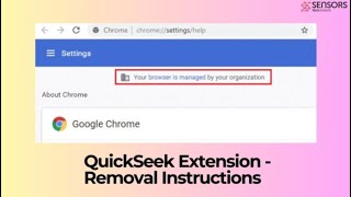 QuickSeek Extension Virus - How to Remove It? [Uninstall]