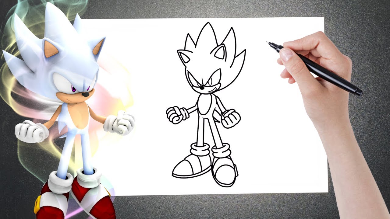 COMO DESENHAR O SONIC CORRENDO#disneysenhos#sonic#knuckles#tails