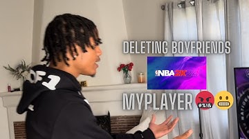 Deleting My Boyfriends NBA2k MyPlayer PRANK‼️😬(Bad idea)