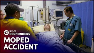 28-Year-Old Involved In Serious Moped Accident | Casualty 24/7 | Real Responders