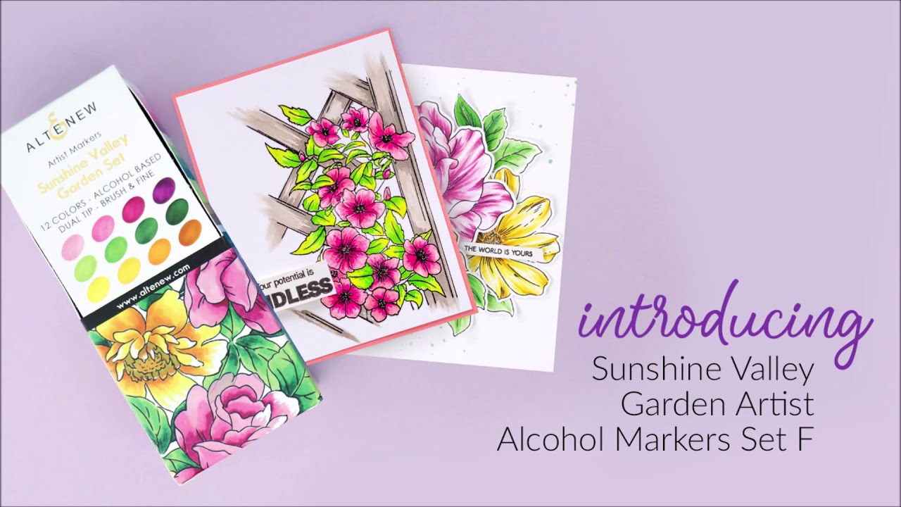 Artist Alcohol Markers Set F & Exotic Blooms Marker Coloring Book Bundle