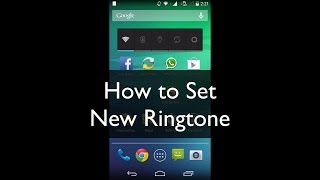 If you are not sure how to set a song as the ringtone, follow this
tutorial.