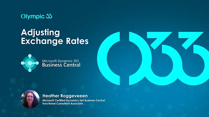 Add Exchange Rates - Dynamics 365 Business Central