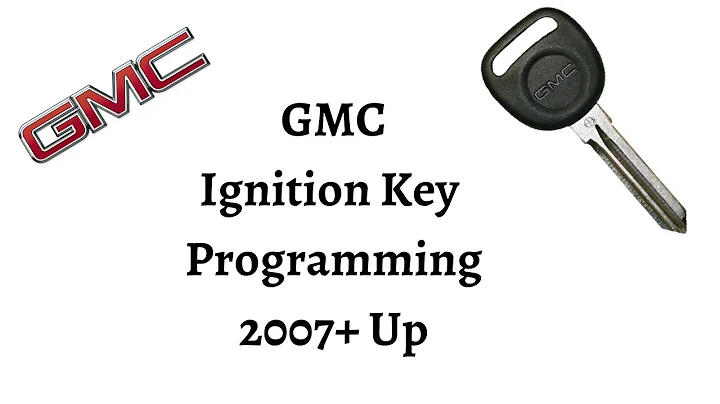 How To Program A GMC Ignition Key 2007+ Up