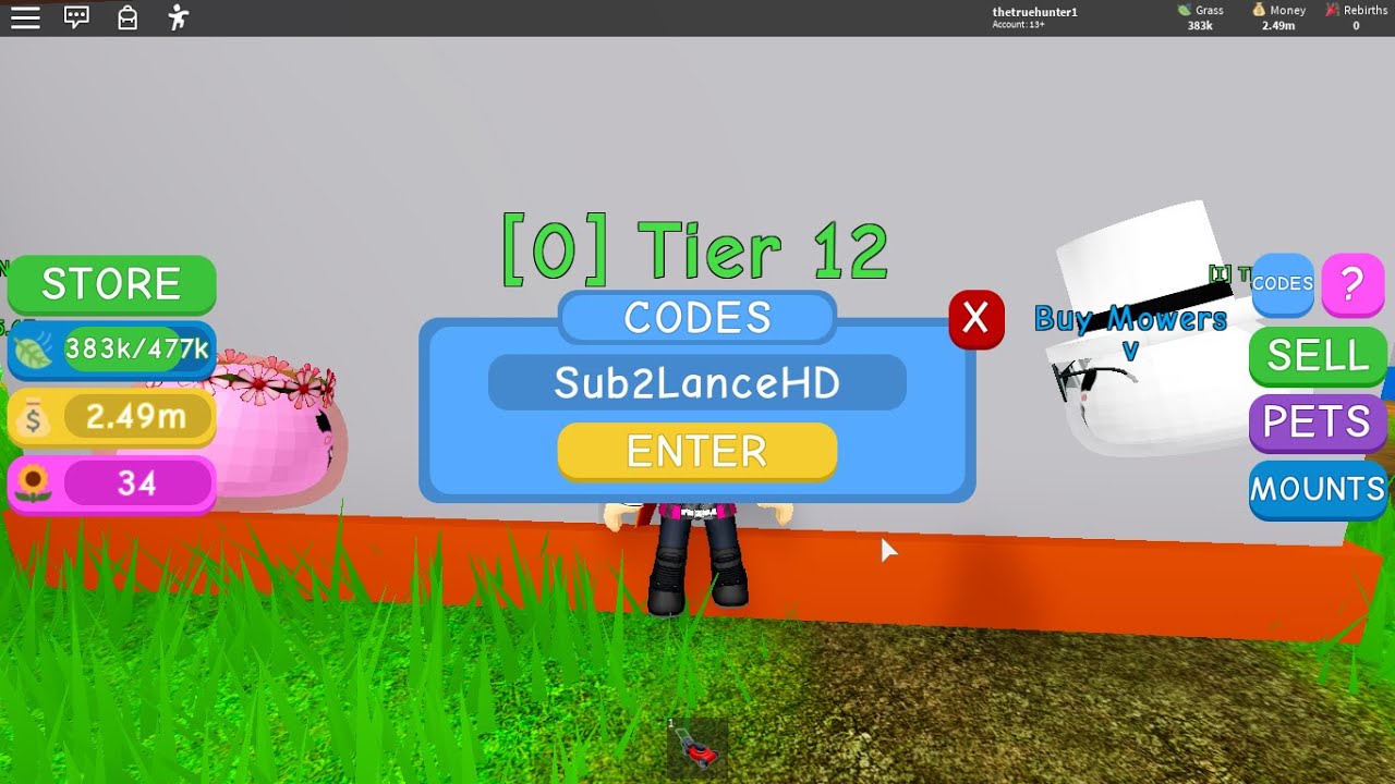 Roblox Lawn Mowing Simulator Codes YouTube