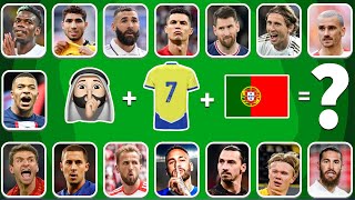 (Part 2) Guess the SONG EMOJI and JERSEY and Flag of FOOTBALL Player Neymar,Ronaldo, Messi Mbappe