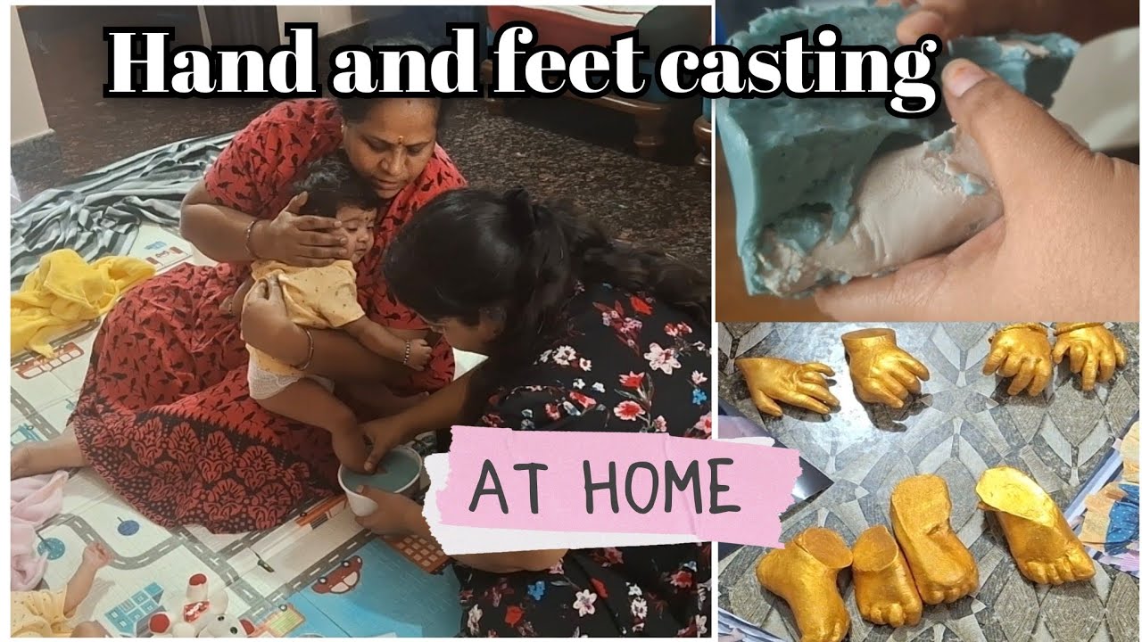 Hand casting at home | affordable hand and feet casting | twins hand ...