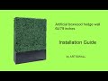 Artificial boxwood 64/79 inches hedge installation guide
