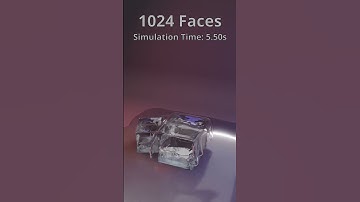 Ice cube vs Cloth Simulation | Satisfying 3D Animation