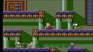 The Simpsons - Krustys Super Fun House Snes Game Over