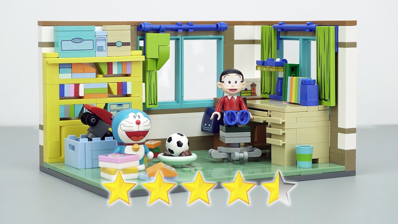 Lego Doraemon: Nobita Nobi's Room(野比のび太) Brick Sets Unbox & Build ...