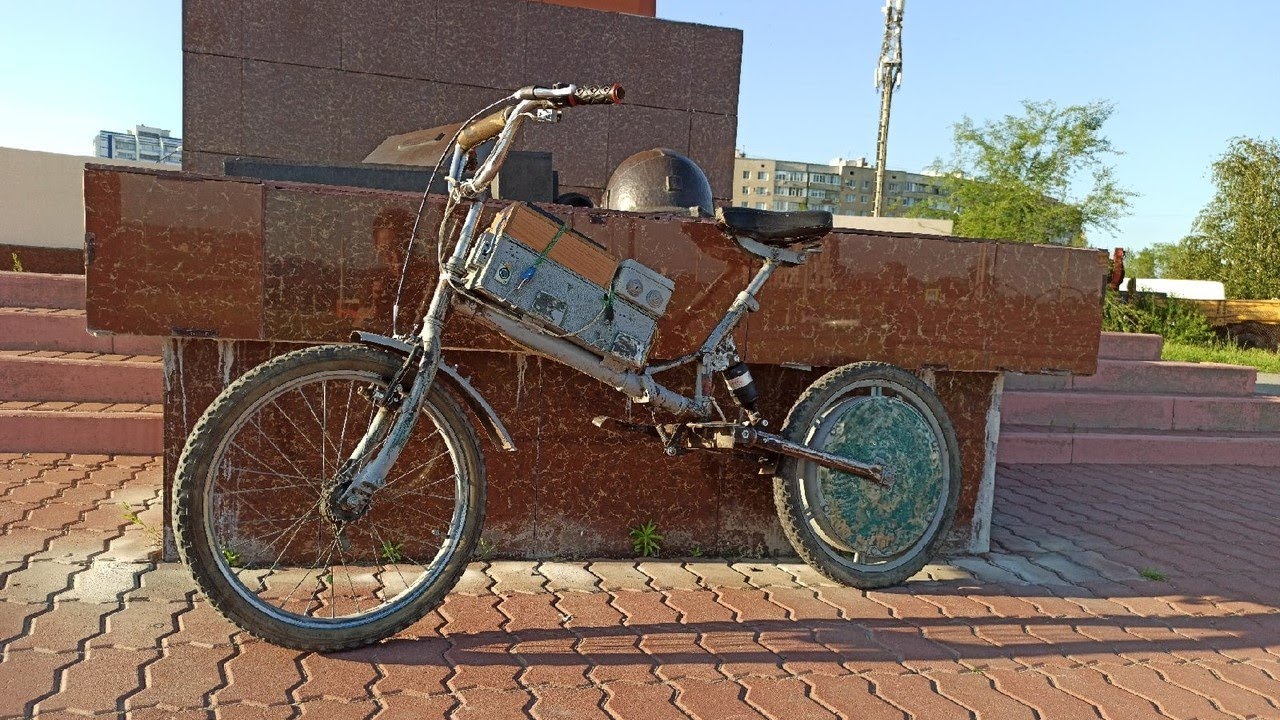 Самодельное мотор-колесо! Электровелосипед своими руками! - YouTube