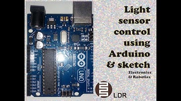 Light sensor control (LDR) with Arduino