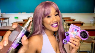 ASMR The Girl Behind You In Class Is Obsessed W/ The Color Purple ? Personal Attention ASMR
