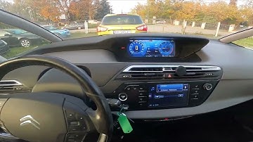 How to Check Contact List on Radio Display in Citroen C4 Picasso II ( 2013 – 2018 ) Open Phone Book