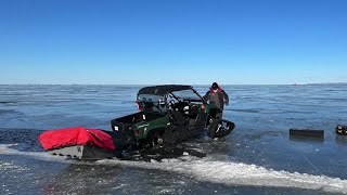Happy to be alive Ice anglers safe after UTV crashes through ice