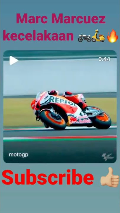 🔥Kecelakaan Marc Marcuez terbaru 🏍🛵🔥 #shorts #marcmarquez #motogp #mandalika