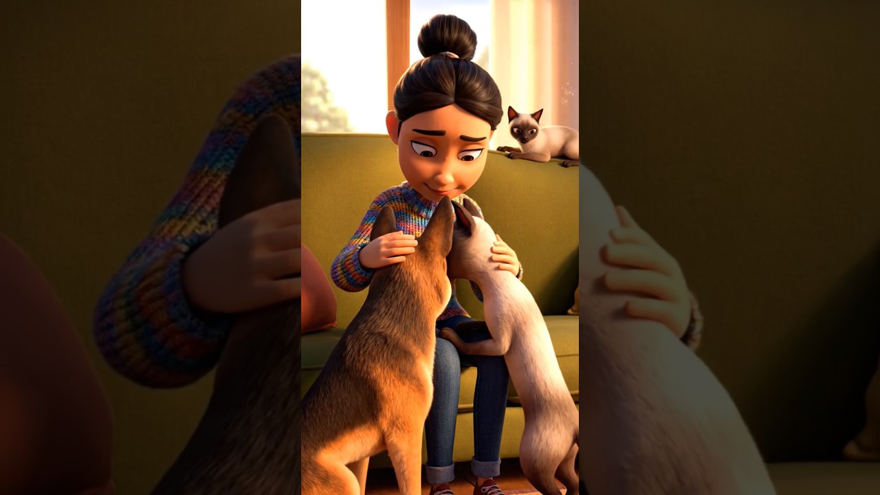 mom love to dog and cat 