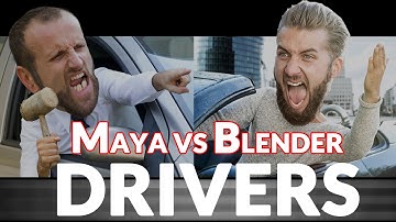 BLENDER 2.8x VS MAYA - DRIVERS!! 🚗🔧