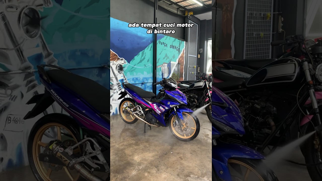 Tempat cuci motor paling rekomen di Bintaro ! 