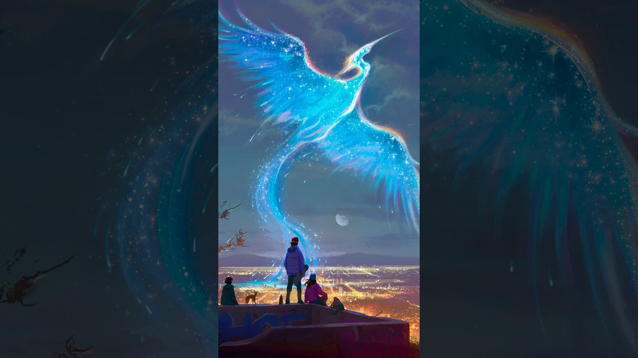 Drawing a modern phoenix - YouTube