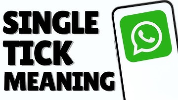 What The WhatsApp Single Tick Only Means