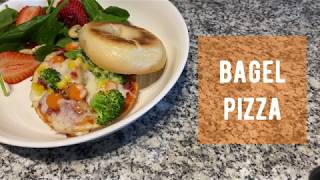 【鸡仔的小厨房】Bagel Pizza | 快手早餐之百吉饼披萨