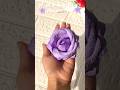 how to make aesthetic purple tissue paper rose 💜#aestheticrose #flowermaking #diyrose #purple