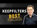 Best practices for using keepfilters in dax