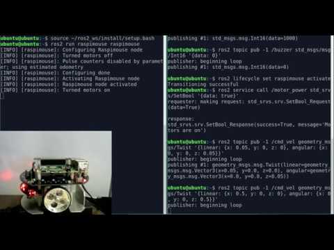 ラズパイマウスのROS 2パッケージを試す
