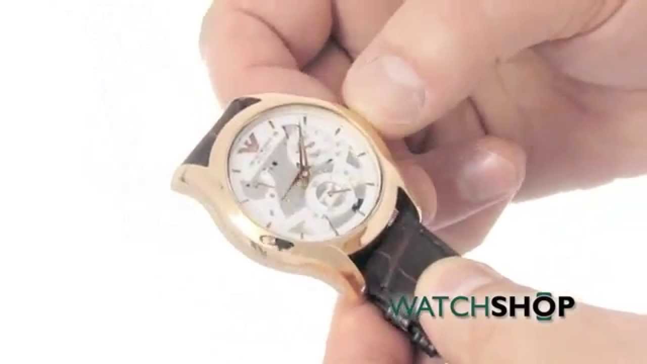 Men's Emporio Armani Meccanico Automatic Watch (AR4675) - YouTube