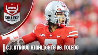 C.J. Stroud throws 5 TDs in Ohio State’s win vs. Toledo | ESPN College Football