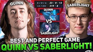 BEST and PERFECT GAME by QUINN on LESHRAC against SABERLIGHT HIGH MMR DOTA 2!