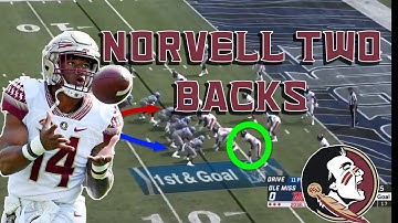 FSU football breakdown: two back formations in Norvell