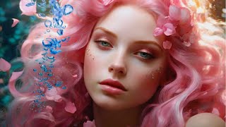 Mermaid Ambience | Relaxing Music | Sleep Music | Underwater Sound | Bubble Sound | Calm Piano, ASMR