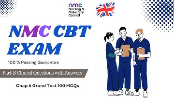 NMC CBT Test 6 Grand Test | Recent NMC CBT 100 Questions with Answers #nmc #cbtexamstudy #cbt2exam