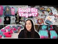Small business vlog 47 packing orders  making  decorating freshies  restocking products in store