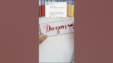 Divyanshu 🥰 name calligraphy || doms brush pen calligraphy || calligraphy name writing || lettering