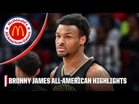 Bronny James highlights from 2023 McDonald’s All-American Game 🏀 👀